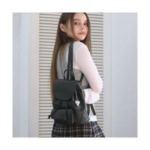 D.LAB 샤르망 미니 백팩하트키링 black 1346398