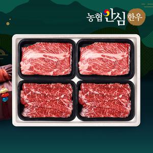 [농협안심한우] 1등급 명품 한우선물세트 1.6kg (등심+채끝)