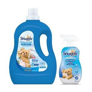 스너글 초고농축 섬유유연제 블루스파클, 1.8L, 1개  + 섬유탈취제 블루스파클 470ml, 1개