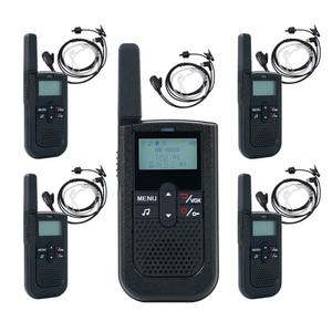 슬림한 디지털 무전기 HK-880D 5대 인이어 풀세트
