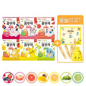 담터 포켓몬 과일 콤부차 30T+윷놀이 세트 (옵션 택1 / 자몽 납작복숭아 세븐베리 애플망고 레몬 샤인머스캣 라임)