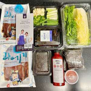 포항 구룡포 과메기 야채세트
