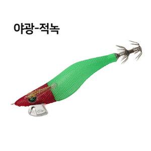 다이와 에메랄다스 드로퍼 타입 - 틴셀 에기 25 야광-레드 그린
