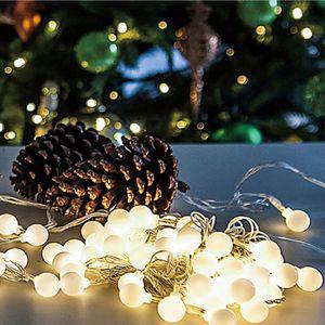 LED 50p 2cm 구슬 전구데코 크리스마스장식 크리스마스볼 장식품 벽장식 트리 카페조명 카페볼 줄전구 볼전