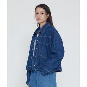 [매장정품] CARGOBROS FOR WOMEN 크롭 데님자켓 진청