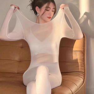 시스루 무용 이너웨어 기능성 티 얇은 내복 긴팔 댄스 여성용 라운드넥 살색 따뜻한 상의