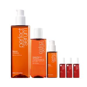 미쟝센 퍼펙트 세럼 오리지널 200ml ,1개 + 80ml,1개 + 증정 ( 슈퍼리치 30ml , 3개 + 샴푸 오리지널 140ml, 1개 )