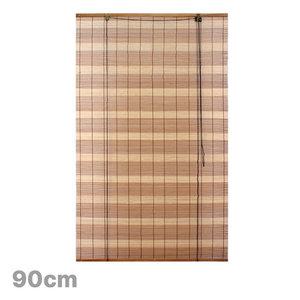 90cm 브라운 스트라이프 대나무 자동발 ( 인테리어 문발 우드발 나무발 창문발 블라인드 )