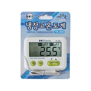 HM디지털 냉장고 온도계 TM-3000 기미상궁 범위설정 알람 자석