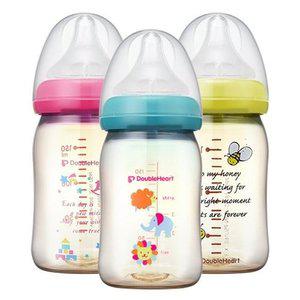 [더블하트]더블하트 젖병160ml(SS젖꼭지1개포함) 신생아 수유 모유실감 유축
