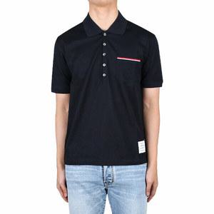 [톰브라운] 25SS RWB 포켓 트리밍 PK 반팔티 (MJP022A 01455 415)