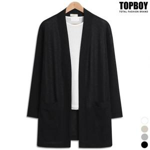 [하프클럽/탑보이]포켓 린넨 오버핏 오픈 가디건 (ADD014)