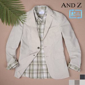 [지오지아][앤드지] 하이브리드 린넨 솔리드 자켓 (BZB2KG1101)