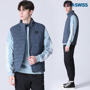 [케이스위스][케이스위스(K-SWISS)] 튜브 경량 덕다운 패딩 베스트