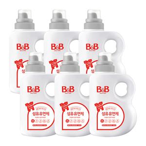n비앤비 유연제 베르가못향 용기형 1500ml 6개