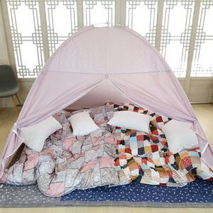 원터치 난방텐트 우풍텐트 방한텐트 침대 거실 보온텐트 수면텐트 대형 4인용