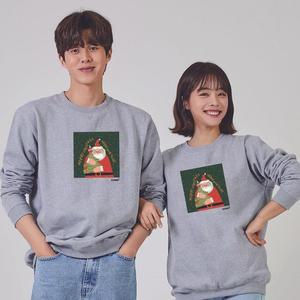 [OFK40O6T]메리 크리스마스 성탄절 산타 트리 후드티