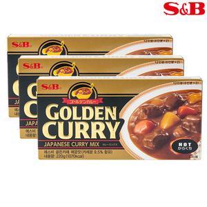 에스비 골든카레 매운맛 220g x 3개입