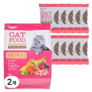 탐사 고양이 사료 치킨, 3kg, 닭, 2개 one option