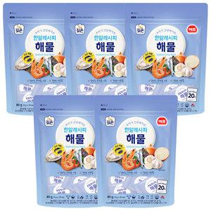 해표 한알레시피 해물 80g x 5개 / 코인 육수 국물 요리