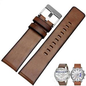 남성용 고급 빈티지 가죽 시계 밴드 디젤 DZ4343 DZ4323 DZ7406 DZ7312 FOSSIL 시계 스트랩 팔찌 22mm 24mm