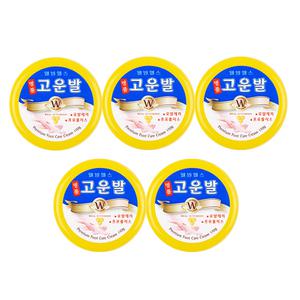 웰빙헬스 발크림 각질제거 보습 풋케어 크림 명품 고운발 노랑 5개