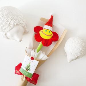 단체선물 산타 스마일꽃인형 꽃다발 크리스마스