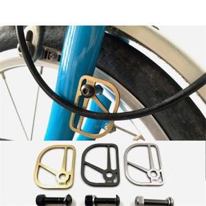BMX 티타늄 부품 브레이크 라인 베젤 TI, 브롬톤 자전거 파인더, 리테이닝 플레이트, E 버전 티타늄
