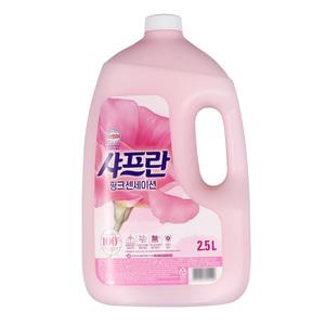 샤프란 핑크 센세이션 섬유유연제 세탁 섬유 유연제 2.5L (1병)
