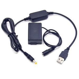파워 뱅크 USB 어댑터 케이블 및 DMWBMB9 더미 배터리 DMWDCC6 파나소닉 루믹스 DMCFZ45 FZ47 FZ60 FZ100 5