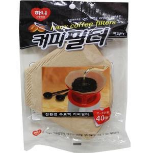[BZG9633O_51C5]커피필터 여과지 드리퍼 핸드드립 40p