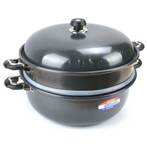 경질 찜솥 찜냄비 찜통 감자 만두 찜기 물솥 2단 40