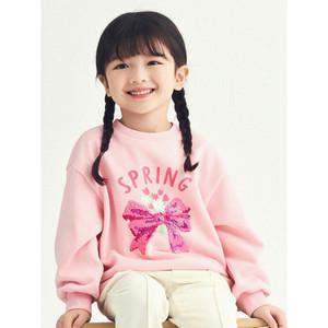 [롯데백화점]탑텐키즈 여아) 라이트 테리 더블시퀸 스웨트셔츠 MKF1TR2102