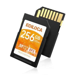 256GB SD 카드 UHS-I 메모리 빠른 저장, 읽기 속도 100MB /s, 쓰기 90MB /s, C10, U3, V30, 풀 HD 및 4K 비디오, 256GB, 전문 사진작가를 위한 필수품-EF2