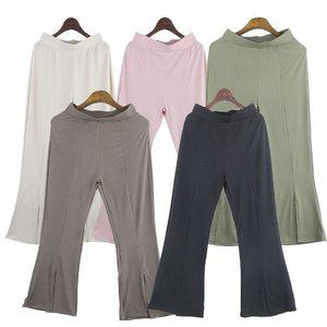 앞트임 베이직 허리밴딩 나팔바지 (WFGSX7I)