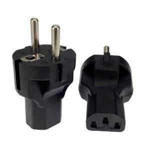 EU-IEC320 C13 전원 어댑터  EU 암 AC 플매트 카펫 러그  EU(4.8mm) 2 핀-PDU/UPS 변환 10A 250V