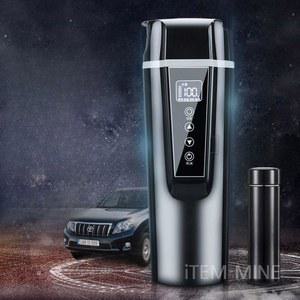 카포트 보온 차박 커피 24V 차량용주전자 전기 블랙12V 휴대용 차량용물끓이기