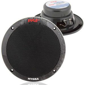 Pyle 파일 듀얼 마린 스피커 400와트 (블랙) 16.5cm