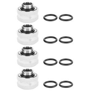 Pomya 수냉 피팅 단단한 아크릴 튜브 OD용 14mm 압축 (4팩) (화이트) 556893
