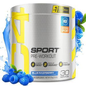 C4 스포츠 프리 워크아웃 파우더 블루 라즈베리맛