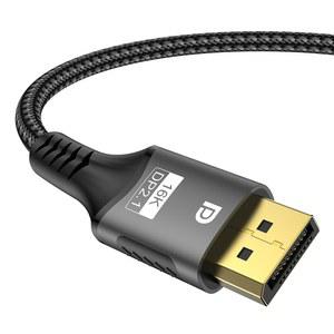 Displayport 케이블 16K DP 노트북 TV 모니터 8K 120Hz 4K 240Hz 울트라 HD 비디오 오디오