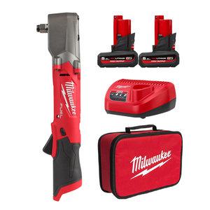 밀워키 M12 FRAIWF12-502B 충전 직각 임팩렌치 12V 5.0Ah 고출력 배터리 2개 세트