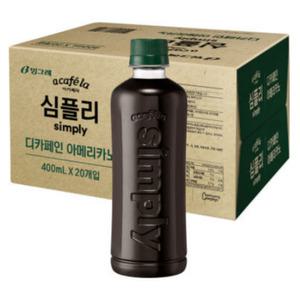 아카페라 심플리 디카페인 아메리카노 ECO 400ml [20개]