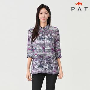 [PAT 여성] 기하학 인견 블라우스_1J42517