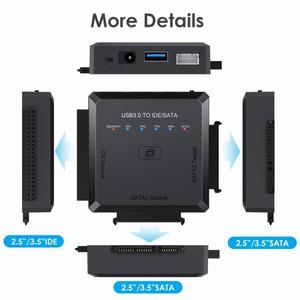 외장형 하드 드라이브 어댑터 키트, USB 3.0, IDE 및 SATA 변환기, 범용 HDD, SSD 디스크용
