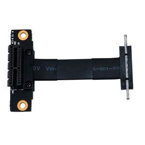 호환 90도 1x 라이저 듀얼 8Gbps - 연장 케이블 카드 PCIE 3 0 Express 직각 PCI 익스텐더 리본 X1