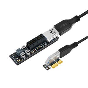 호환 풀 스피드 연장 X1-X1 Express 3 0 카드 PC용 케이블 변환기 데스크탑 USB 모듈 전원 PCIE PCI 라이저 어댑터