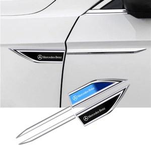호환 S320 C180 W204 데칼 메르세데스 자동차 W203 사이드 E320 CLA W168 W164 도어 로고 벤츠 CLK A200 엠블럼 블레이드 스티커 CLS