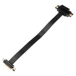 호환 듀얼 PCIE 라이저 90 to 케이블, 20cm X1 3 0 익스프레스 도 1X 익스텐션 8Gbps 카드, 직각, PCI