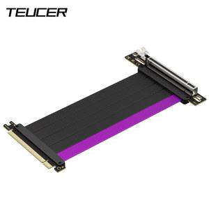 호환 유연성 90 차폐 X16 카드 케이블 라이저 PCI-E 비디오 GPU 장착 연장 4 0 코드 GP-16